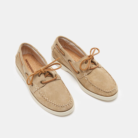 Mocasines para mujer Weinbrenner en ante, Beige Mocasines para mujer Weinbrenner en ante, Beige